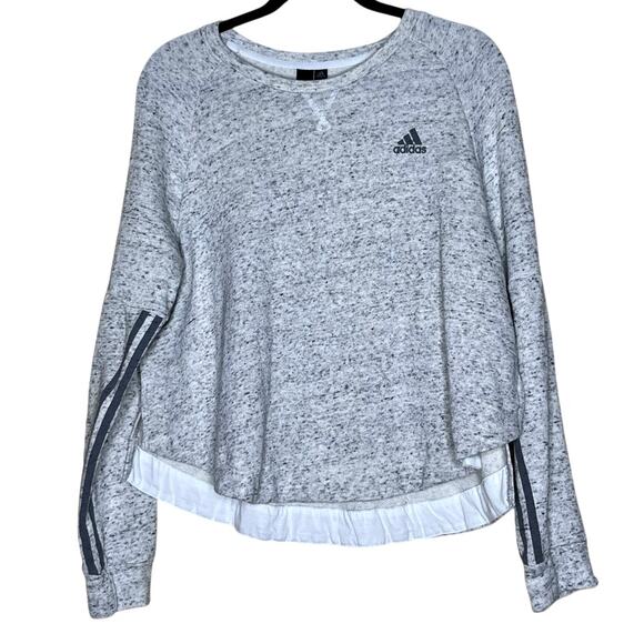 Adidas Cropped Sweatshirt, Workout, Sporty, Athleisure, Activewear - Picture 1 of 7